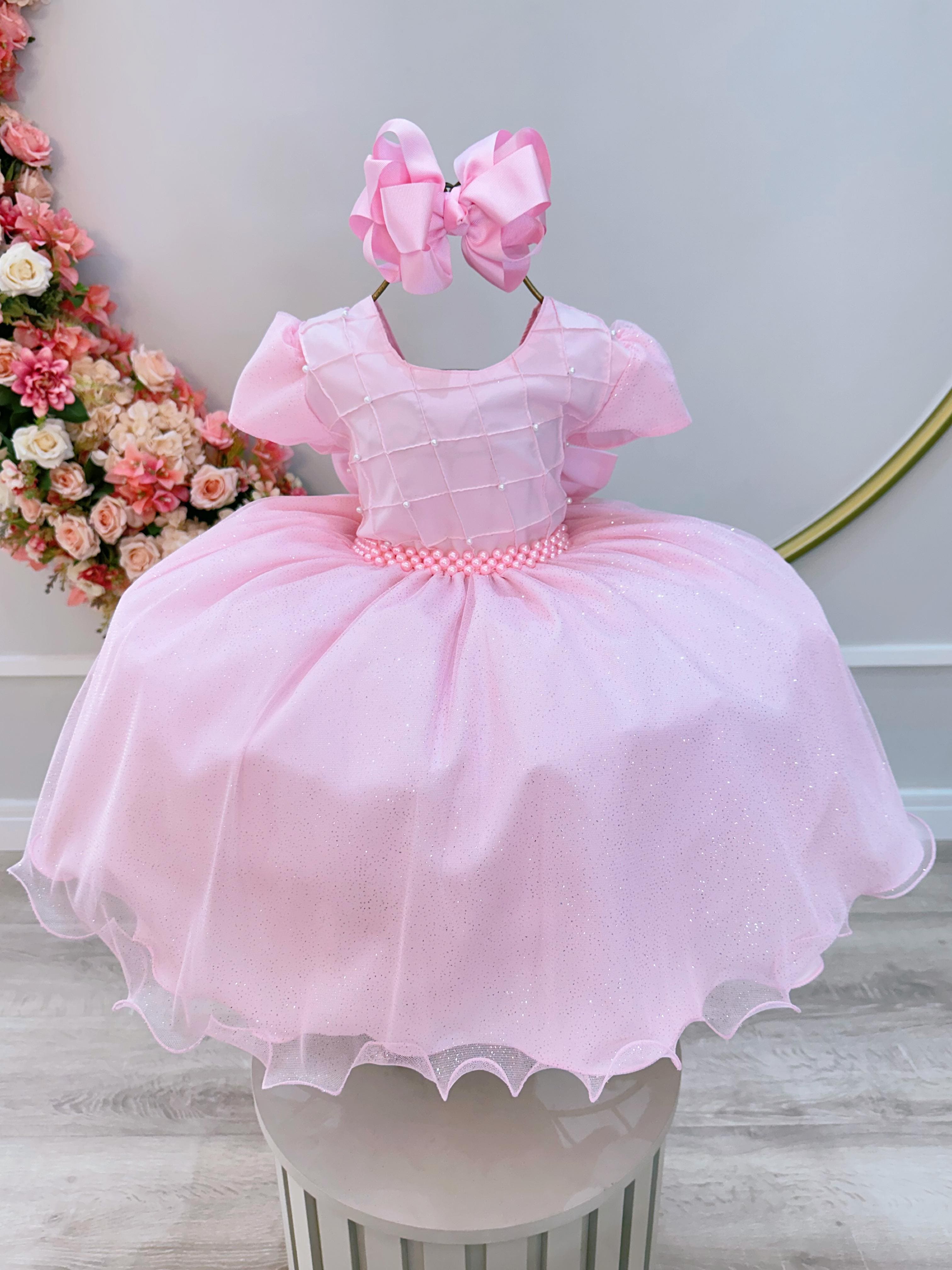 Vestido Infantil para Formatura Ysa Kids Rosa