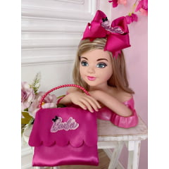 Bolsinha + Tiara Compatível com Barbie