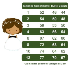 Vestido Festa Infantil Verde Rosas Vermelhas