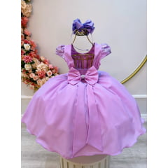 VESTIDO INFANTIL LILAS LAVANDA