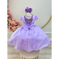 VESTIDO INFANTIL LILAS LAVANDA