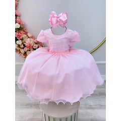 Vestido Infantil para Formatura Ysa Kids Rosa