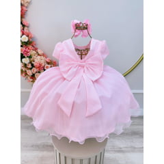 Vestido Infantil para Formatura Ysa Kids Rosa