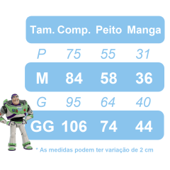 Fantasia Infantil Buzz Lightyear Acompanha a Máscara de E.V.A.