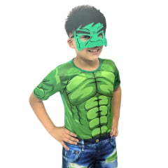 Fantasia Infantil Incrível Hulk Acompanha a Máscara de E.V.A.