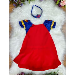 Vestido Menina Festa Fantasia Infantil Supergirl Com Tiara Festas