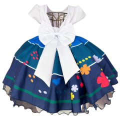 Vestido de Festa Infantil Compatível com Encanto Mirabel