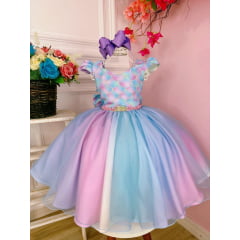 Vestido Festa Infantil Ariel