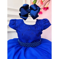 Vestido Infantil Arrumadinho Azul Royal