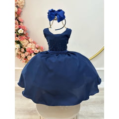 Vestido Infantil Azul Marinho