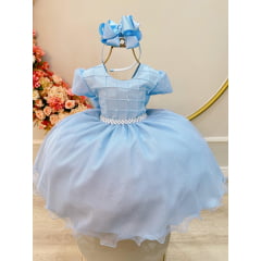 Vestido Infantil Azul PROMOÇÃO YSA KIDS