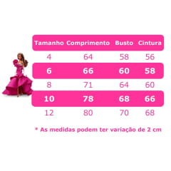 Vestido Infantil Barbie Luxo