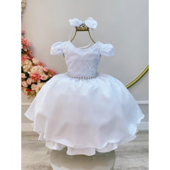 Vestido Infantil Branco PROMO