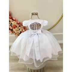 Vestido Infantil Branco PROMO