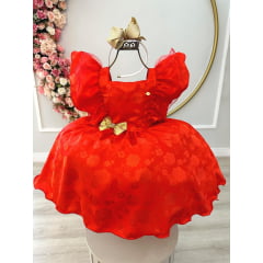 Vestido Infantil Compatível com Chapeuzinho Vermelho