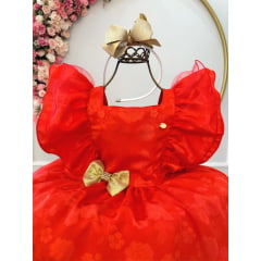 Vestido Infantil Compatível com Chapeuzinho Vermelho