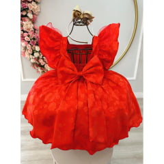 Vestido Infantil Compatível com Chapeuzinho Vermelho