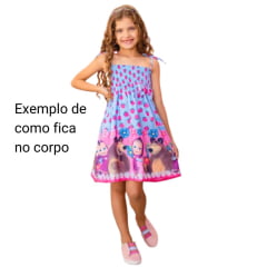 Vestido Infantil Compatível com Galinha Pintadinha