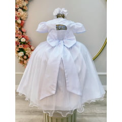 Vestido Infantil Longo Branco Luxo