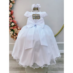 Vestido Infantil Longo de Festa Branco