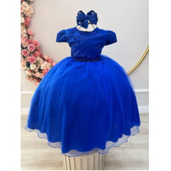 Vestido Infantil Longo Royal