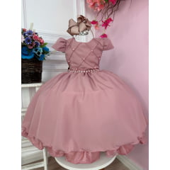 Vestido Infantil Verde Menta Tiana - Louyse Rodrigues