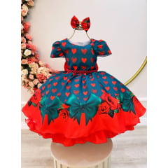 Vestido Infantil Verde Natal Moda Evangelica