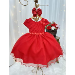 Vestido Infantil Vermelho