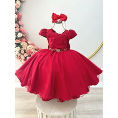 Vestido Infantil Vermelho