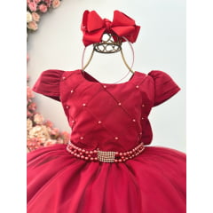 Vestido Infantil Vermelho