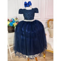 Vestido Marinho Longo Infantil