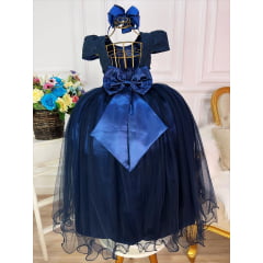 Vestido Marinho Longo Infantil