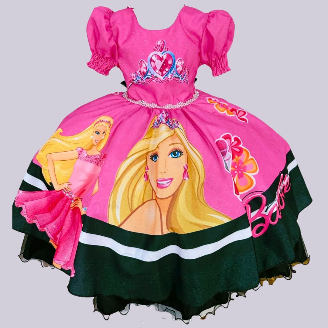 Vestido discount princesa barbie