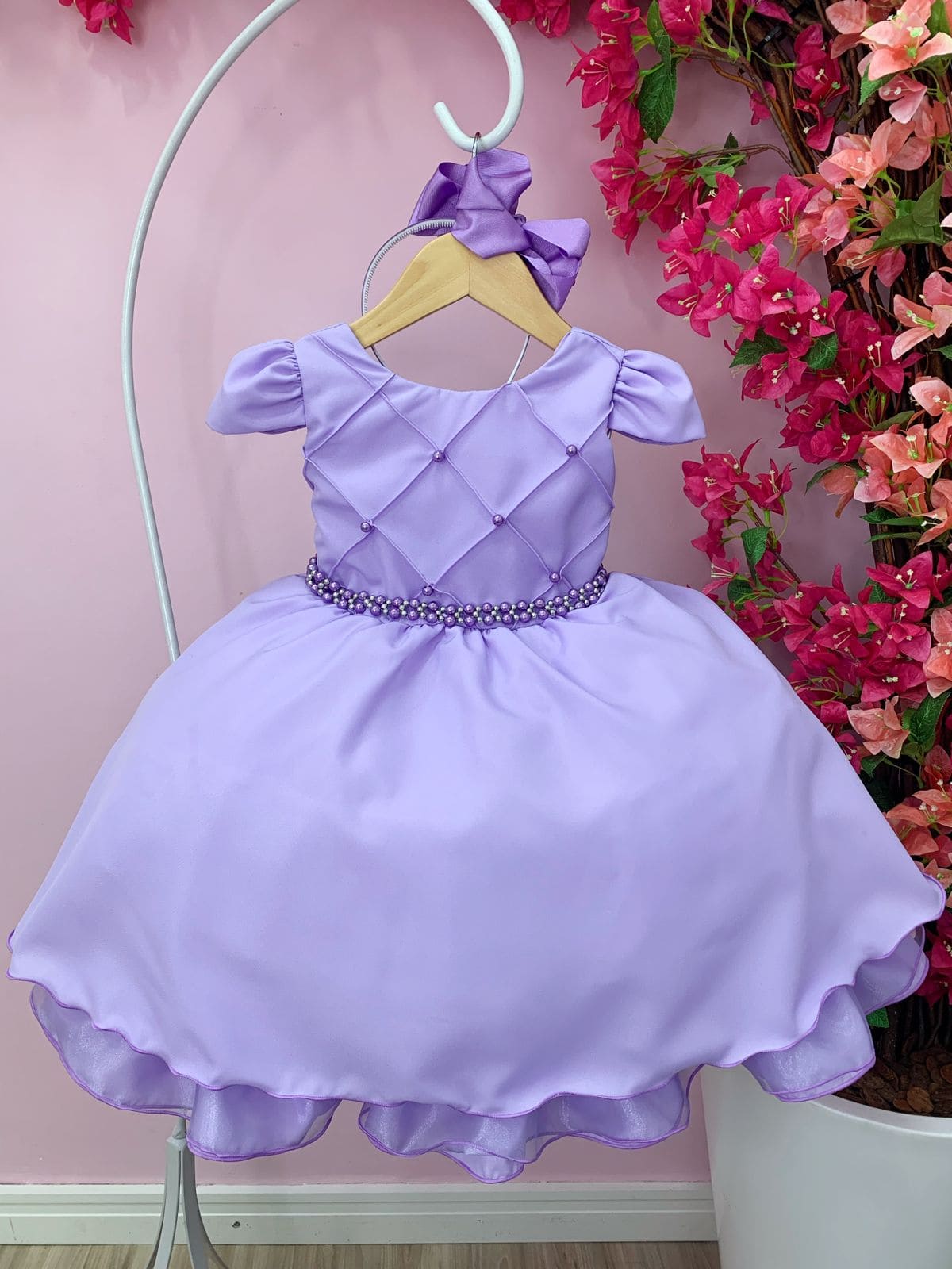 Vestido Infantil Lilas