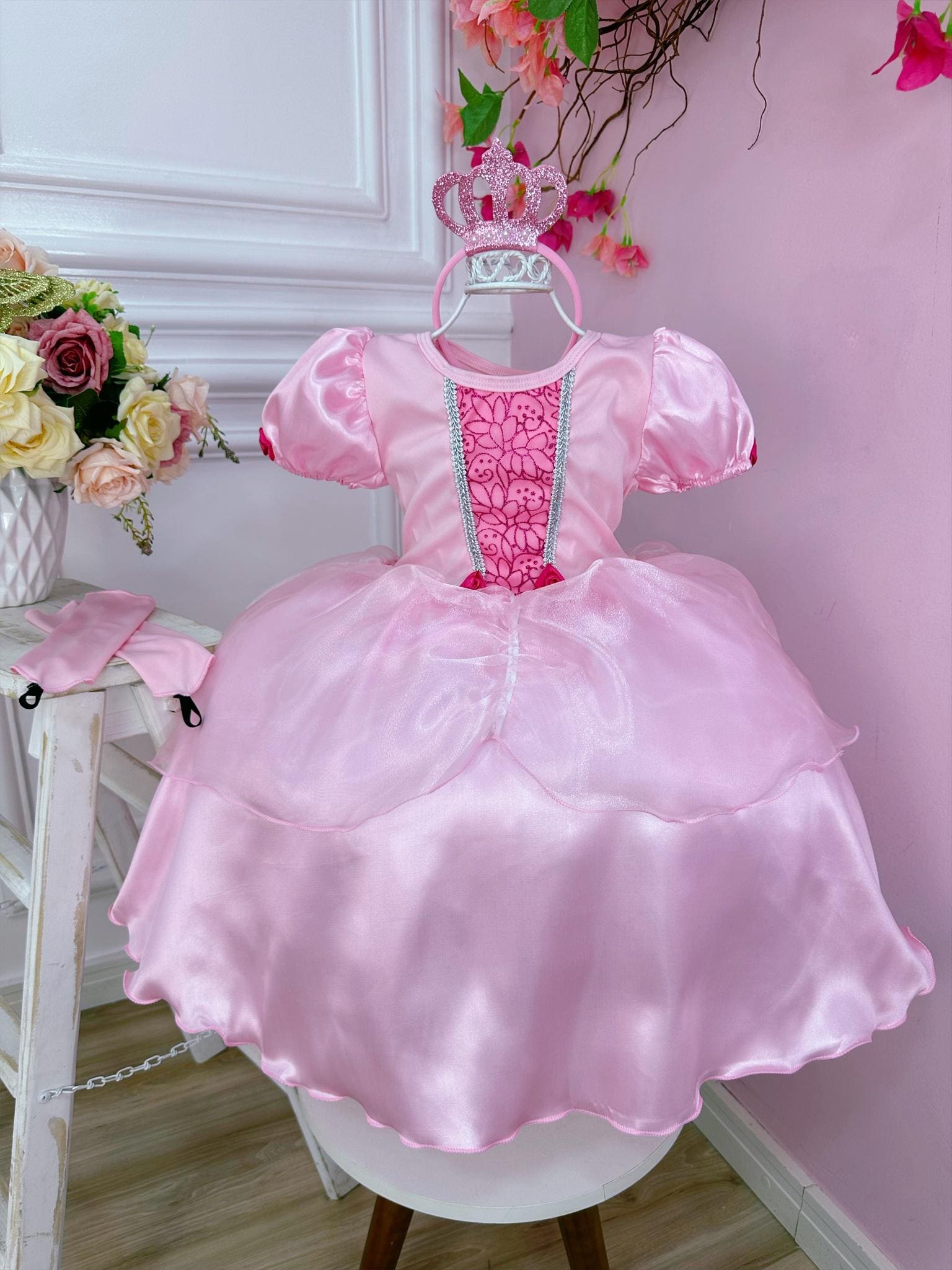 Vestido Fantasia Infantil Princesa
