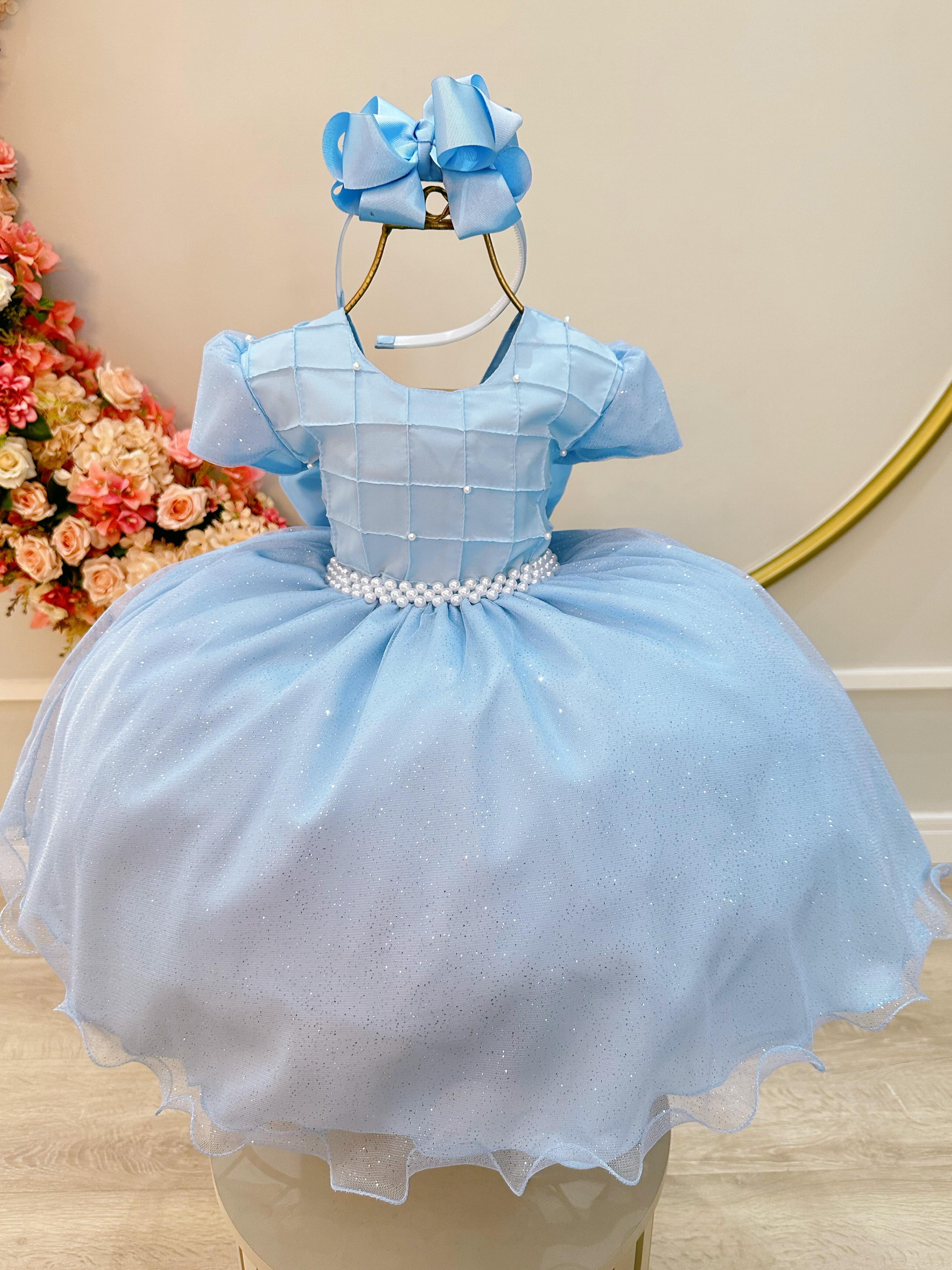 Vestido Infantil Azul PROMOÇÃO YSA KIDS