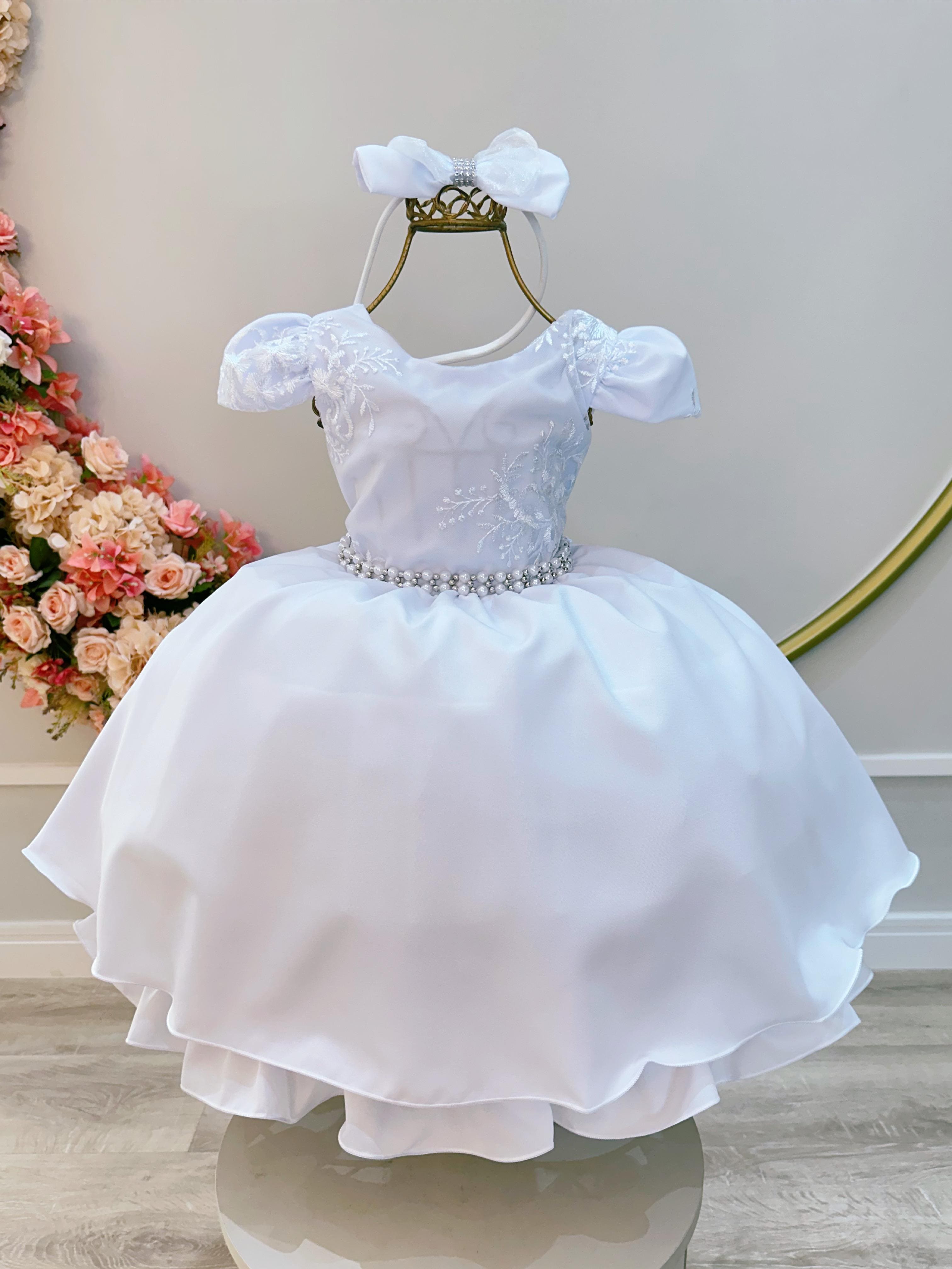 Vestido Infantil Branco PROMO