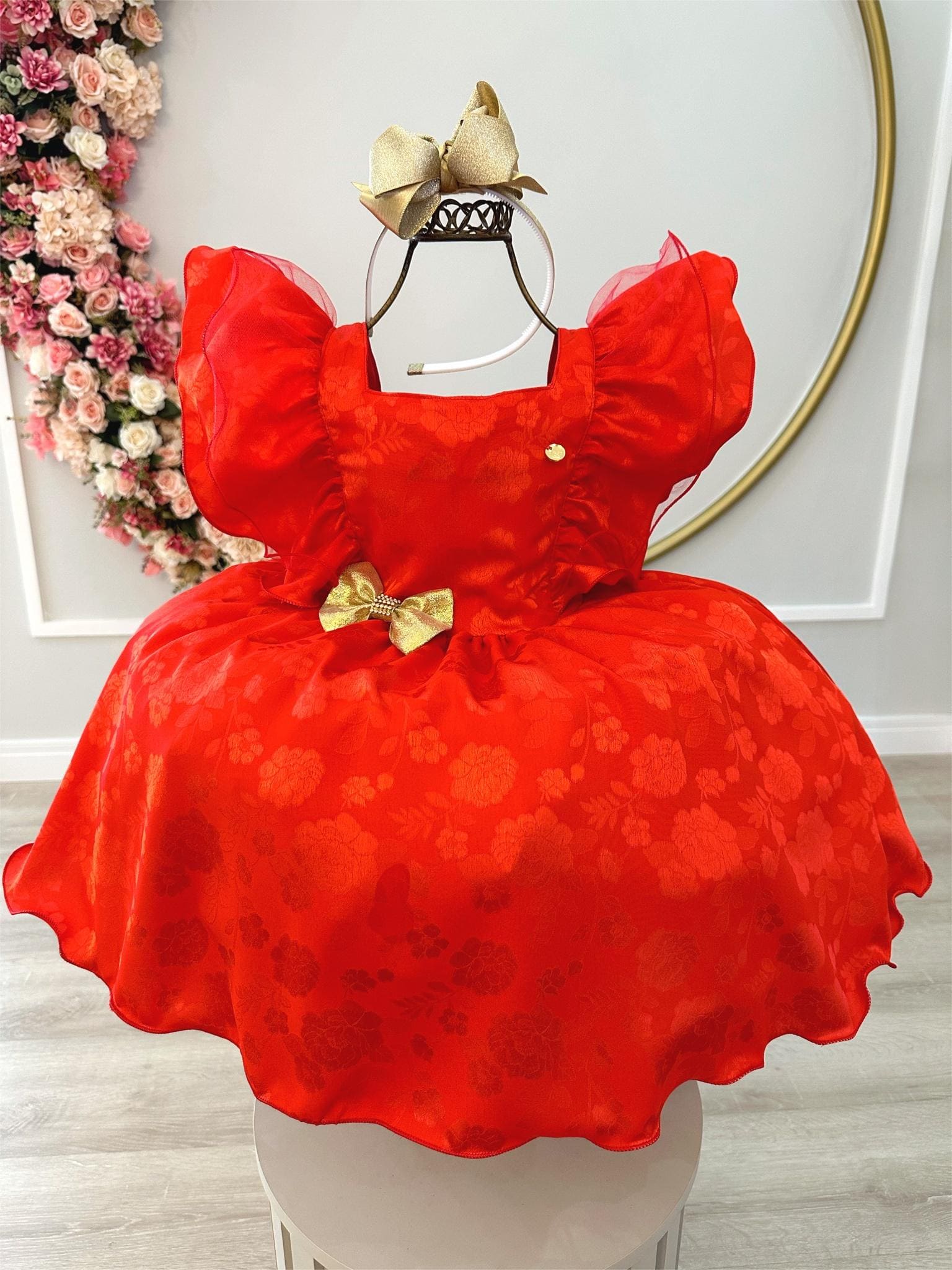 Vestido Infantil Compatível com Chapeuzinho Vermelho