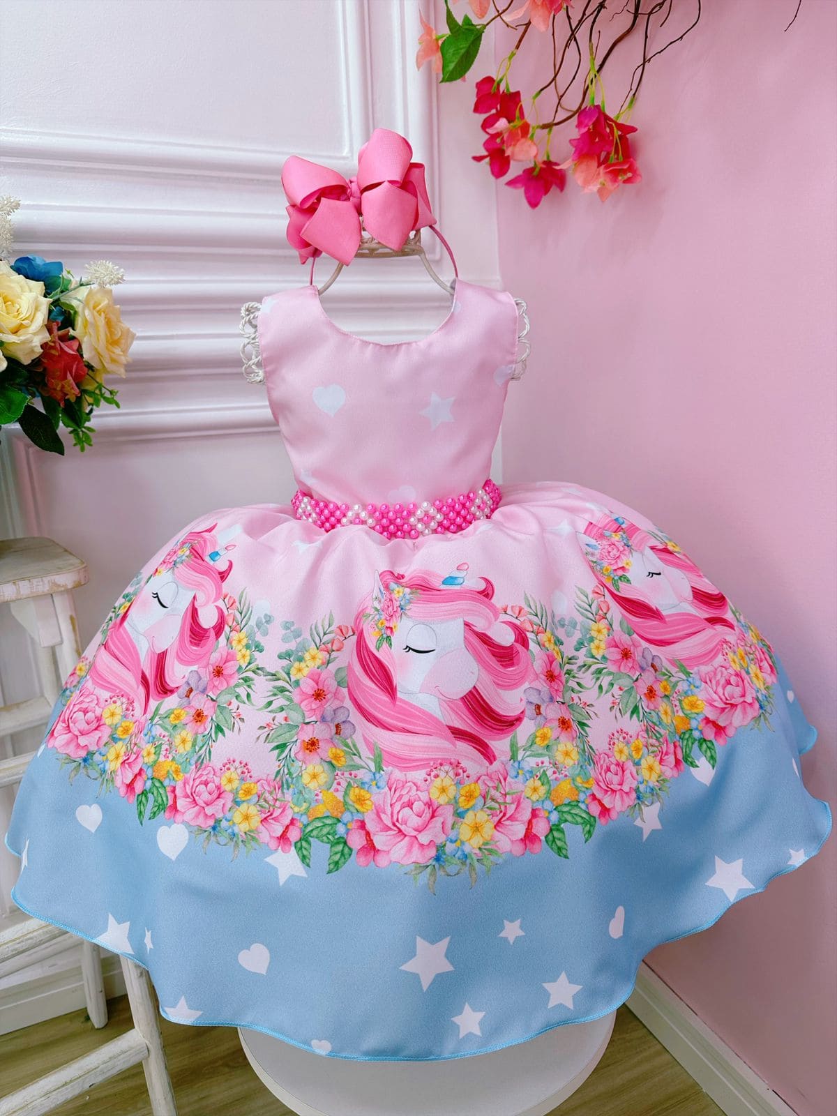 Vestido Infantil Unicornio